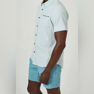 7 Diamonds Dynamic Hybrid Performance Shorts 7” Inseam In Foam Blue Size 36